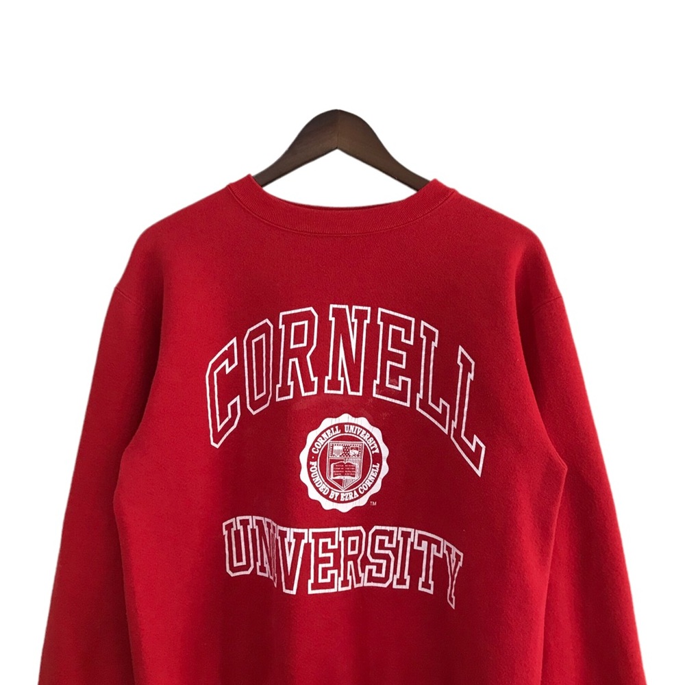 Vintage 90s Jansport Cornell University Logo Red Sweater